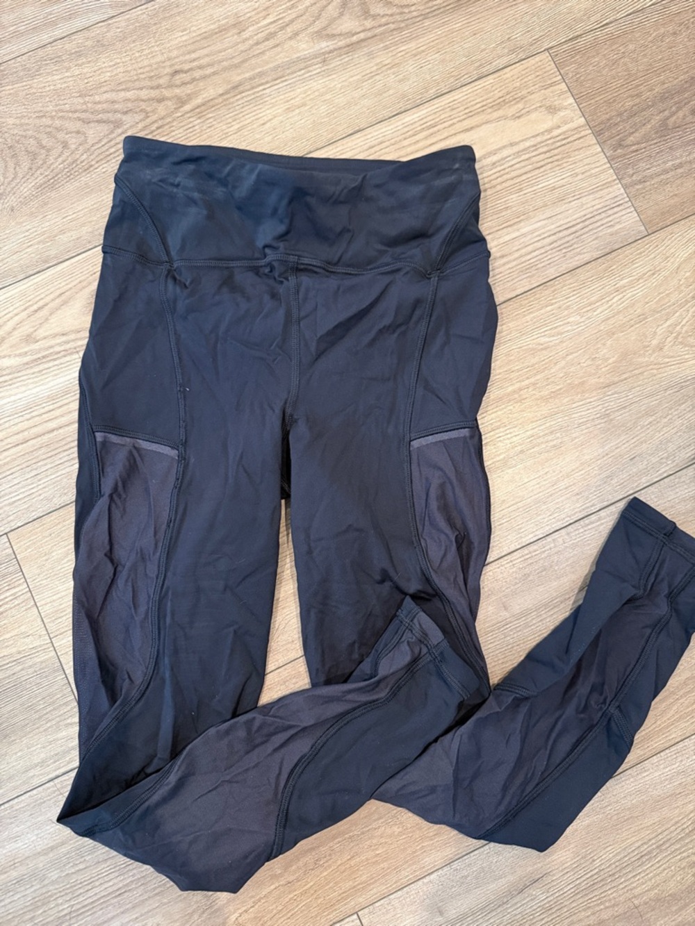 lululemon athletica Black High-Rise Mesh Pocket Leggings